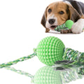 Dog Chew Toys for Aggressive Chewers, Likaty Indestructible Rope Dog Ball Toy Puppy Chew Teething Toys for Large Medium Small Dogs, Green