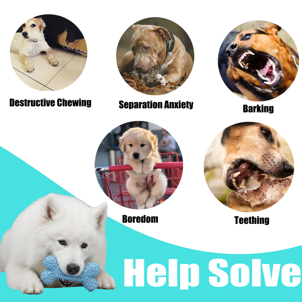 Dog Chew Toys for Aggressive Chewers, Likaty Indestructible Dog Toy Puppy Chew Teething Toys for Large Medium Small Dogs, 3PCS