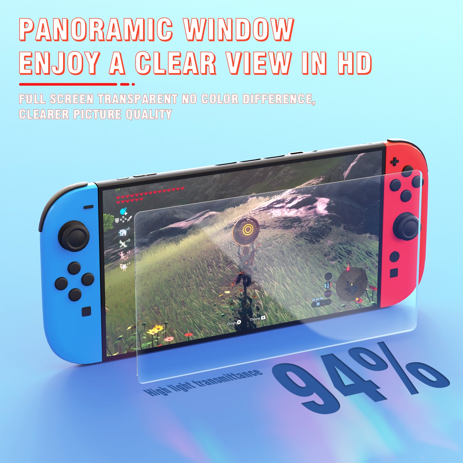 Screen Protector Tempered Glass for Nintendo Switch 2, Transparent Clear Screen Protector for Nintendo Switch 2 Accessories - 2 Packs