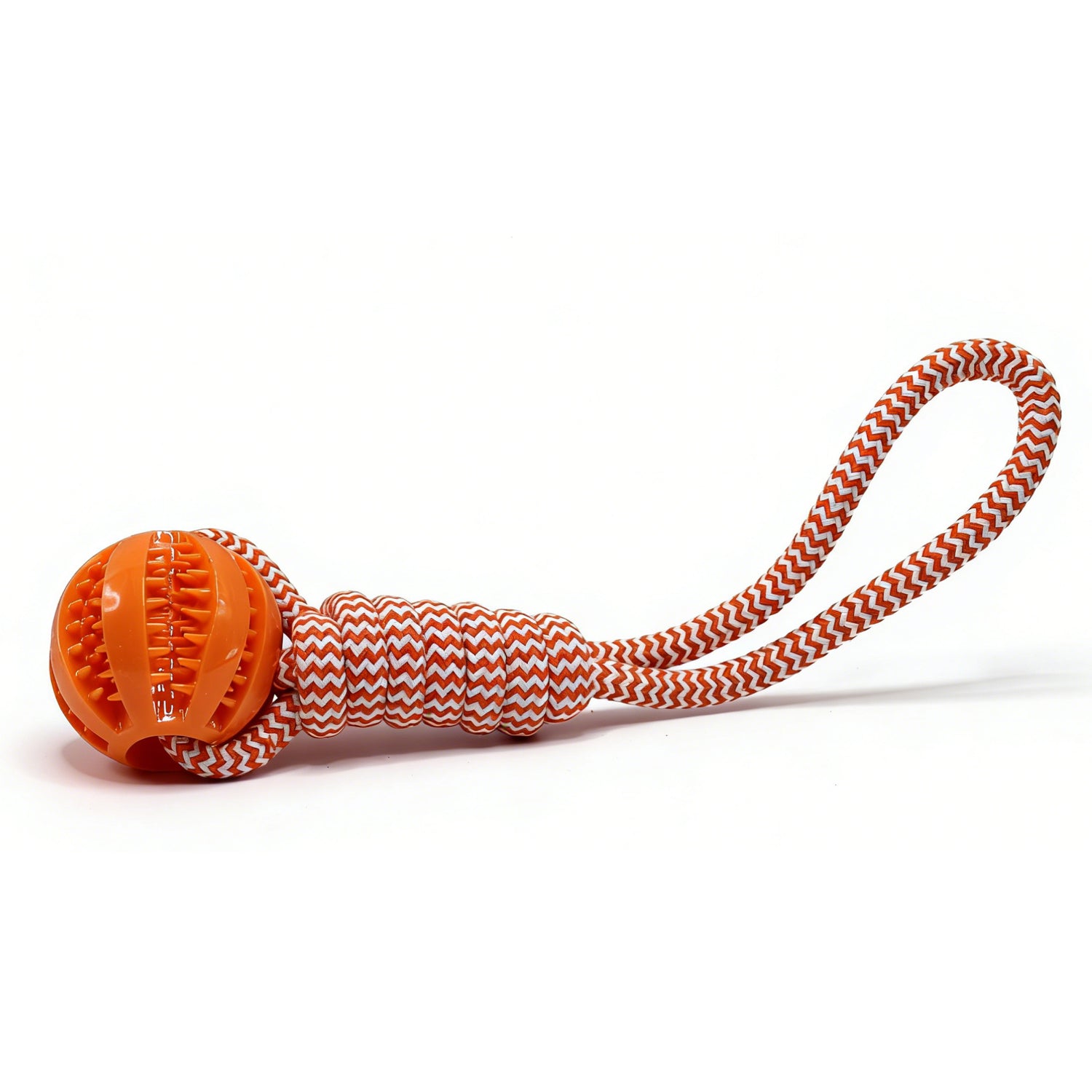 Likaty Dog Chew Toys for Aggressive Chewers, Indestructible Rope Dog Toy Puppy Chew Teething Toys for Large Medium Small Dogs, Orange
