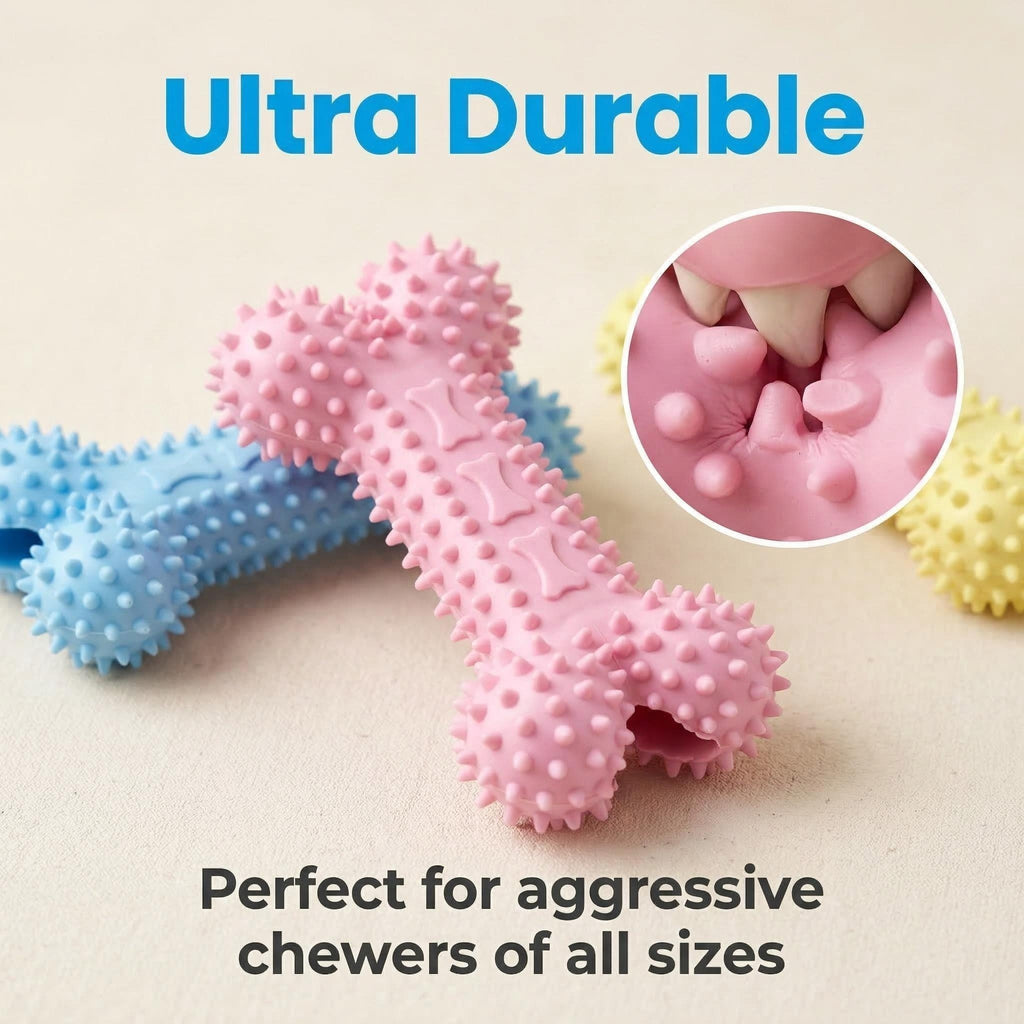 Dog Chew Toys for Aggressive Chewers, Likaty Indestructible Dog Toy Puppy Chew Teething Toys for Large Medium Small Dogs, 3PCS