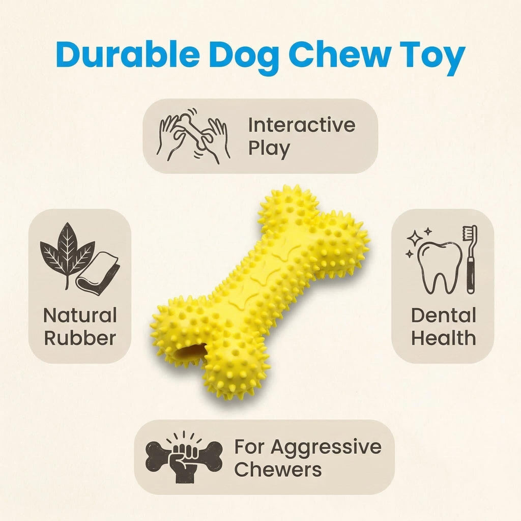 Dog Chew Toys for Aggressive Chewers, Likaty Indestructible Dog Toy Puppy Chew Teething Toys for Large Medium Small Dogs, 3PCS