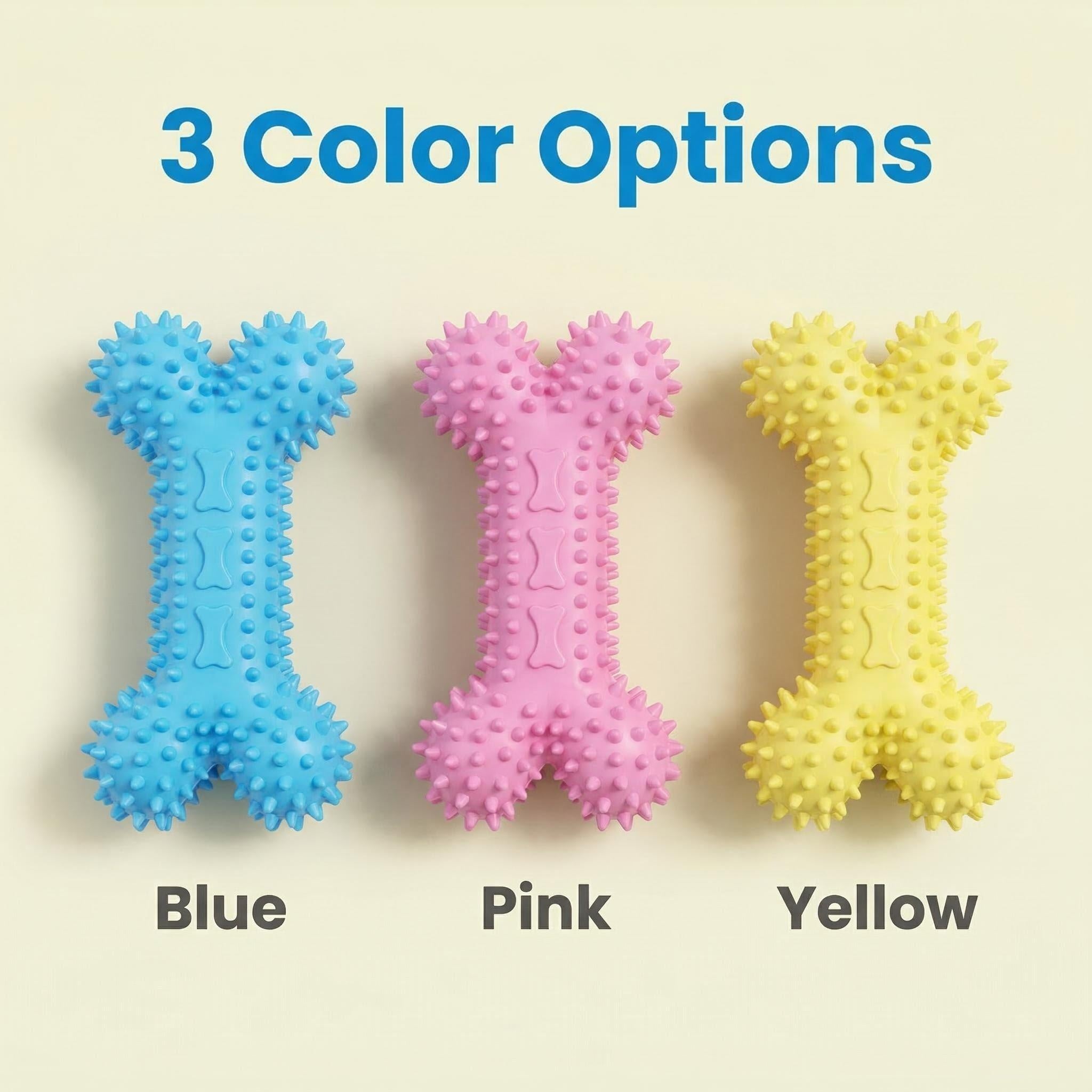Dog Chew Toys for Aggressive Chewers, Likaty Indestructible Dog Toy Puppy Chew Teething Toys for Large Medium Small Dogs, 3PCS