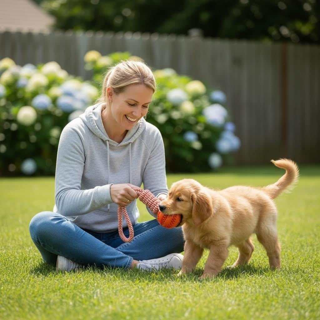 Likaty Dog Chew Toys for Aggressive Chewers, Indestructible Rope Dog Toy Puppy Chew Teething Toys for Large Medium Small Dogs, Orange