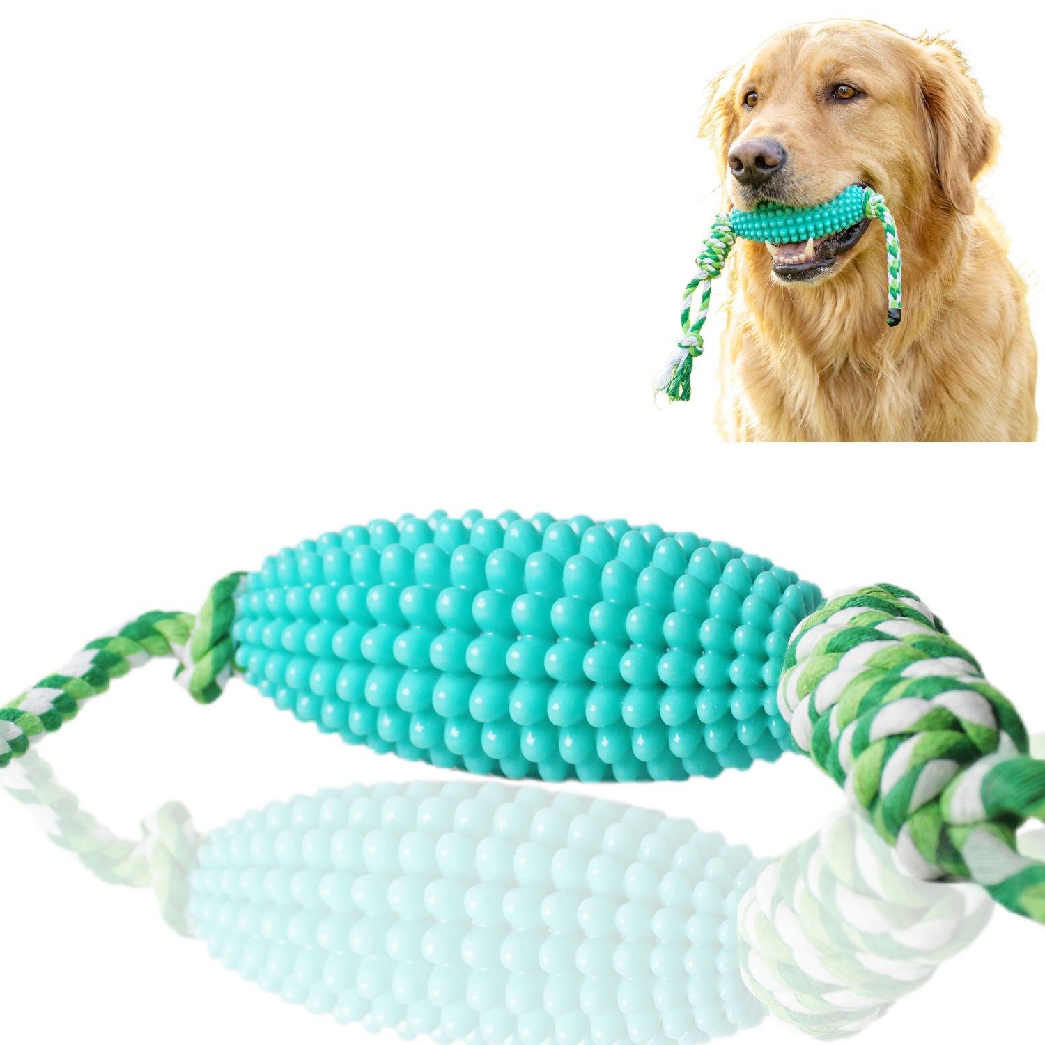 Dog Chew Toys for Aggressive Chewers, Likaty Indestructible Rope Dog Toy Puppy Chew Teething Toys for Large Medium Small Dogs - Yellow