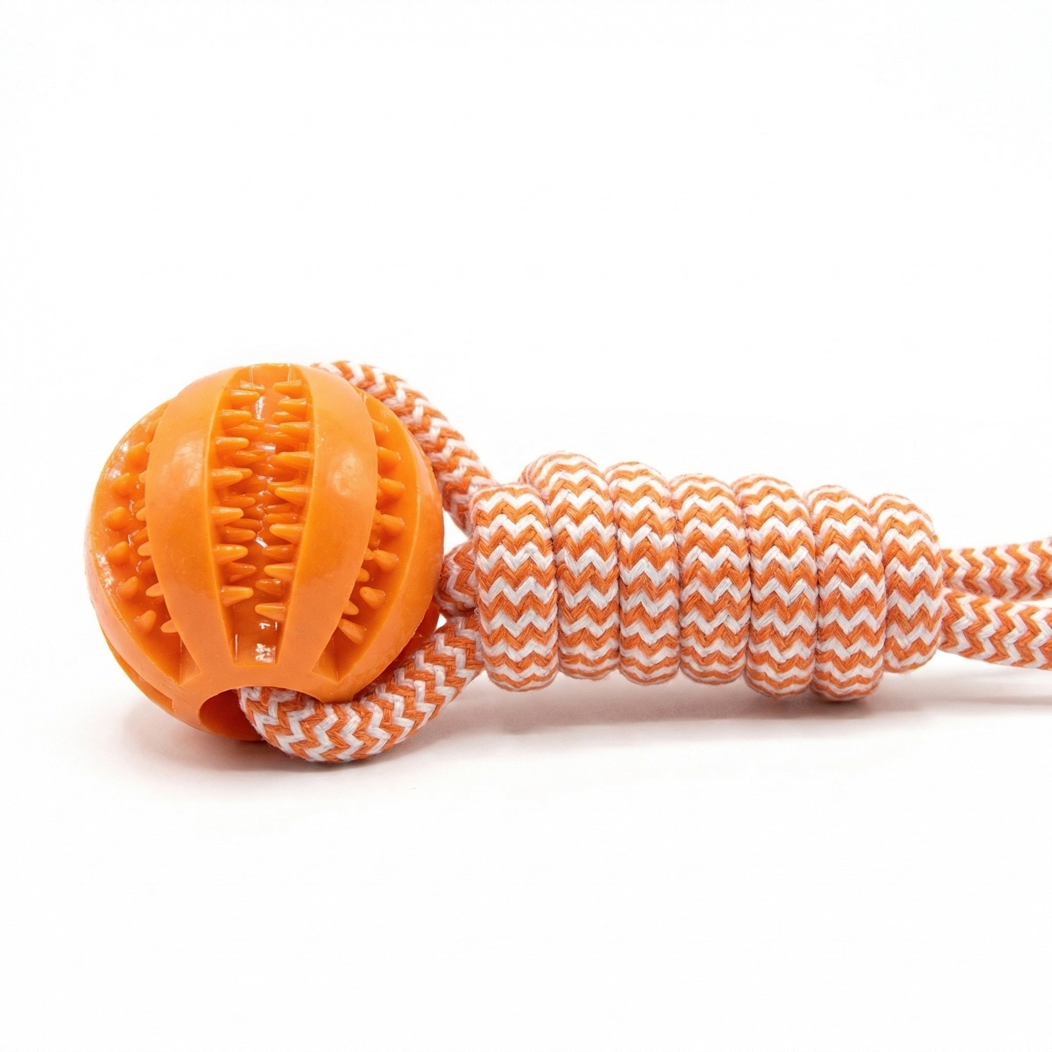 Likaty Dog Chew Toys for Aggressive Chewers, Indestructible Rope Dog Toy Puppy Chew Teething Toys for Large Medium Small Dogs, Orange