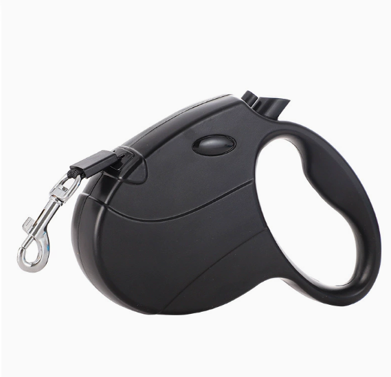 Likaty Heavy Duty Retractable Dog Leash, 16ft Durable Flex Rope with Non-Slip Grip for Dogs up to 77 lbs, Black
