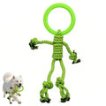 Likaty Dog Chew Toys for Aggressive Chewers, Indestructible Rope Dog Toy Puppy Chew Teething Toys for Large Medium Small Dogs, Green